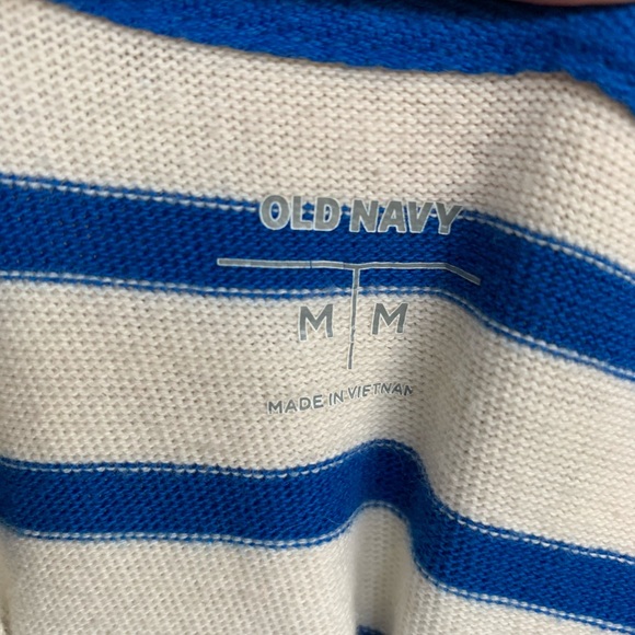 Women’s short sleeve striped sweater shirt - Picture 2 of 3